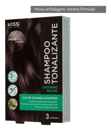 Imagem de Shampoo Color Change Kiss New York Tonalizante Cobre Brancos