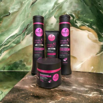 Imagem de Shampoo + Cond.500ml + Masc. 300ml + Protetor Haskell Cavalo Forte Hidra