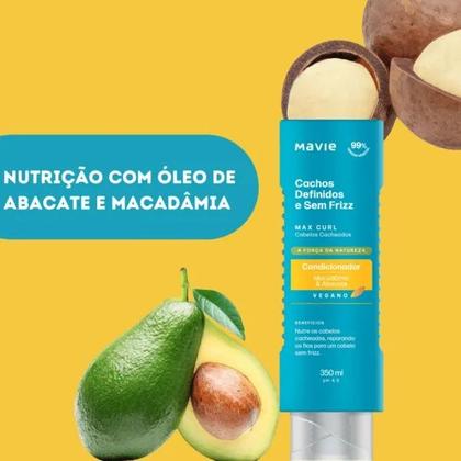 Imagem de Shampoo Condic e Máscara Max Curl Mavie Cachos Definidos
