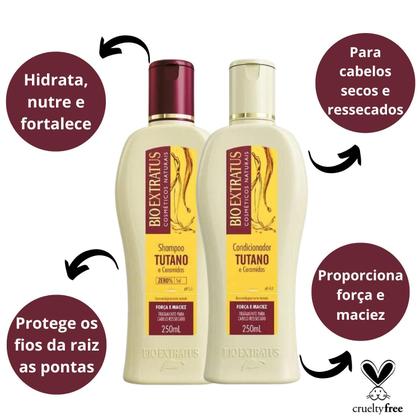 Imagem de Shampoo + Condicionador Bio Extratus Tutano Força e Maciez 250ml