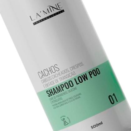 Imagem de Shampoo + Condicionador Cachos Cabelo Cacheado Lamine 500Ml