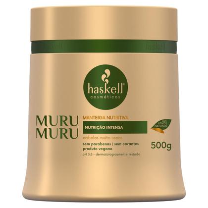 Imagem de Shampoo Condicionador e Máscara 500g Haskell Murumuru Nutrição Intensa Vegano Sem Parabenos e Corantes