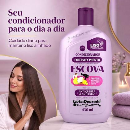Imagem de Shampoo + Condicionador Gota Dourada Cabelos Com Escova