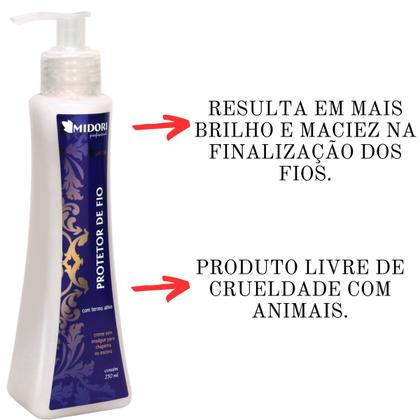 Imagem de Shampoo Condicionador Para Progressiva + Protetor Fio Midori