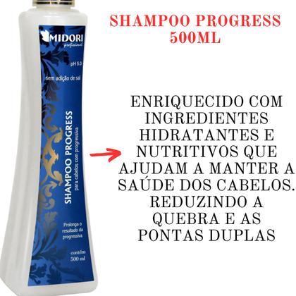 Imagem de Shampoo Condicionador Para Progressiva + Protetor Fio Midori