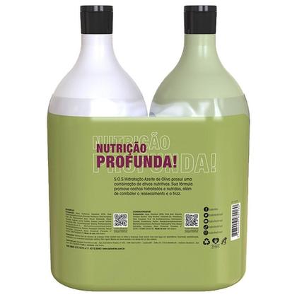 Imagem de Shampoo + Condicionador Salon Line Azeite de Oliva SOS Hidratação 1L