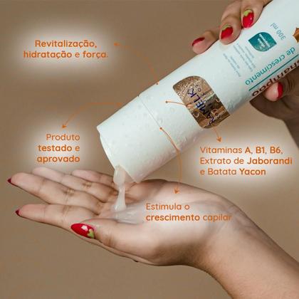 Imagem de Shampoo de Crescimento com Vitaminas A, B1 e B6 300 ml Ramelk