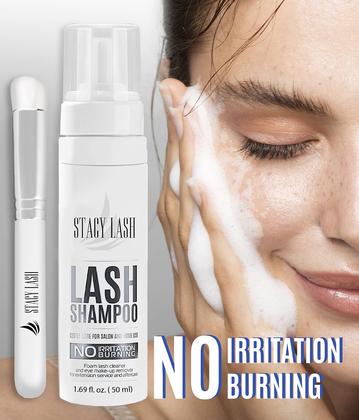Imagem de Shampoo de extensão de cílios STACY LASH 50mL com escova