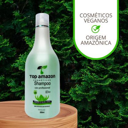 Imagem de Shampoo de Menta e Aloe Vera 500 ml - Top Amazon Cosméticos