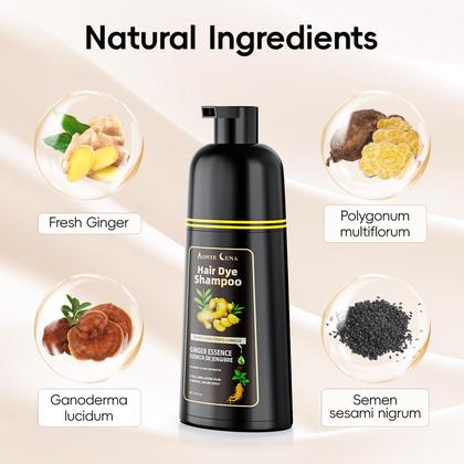Imagem de Shampoo de tintura de cabelo IIIMEIDU Dark Brown 3 em 1 para mulheres e homens