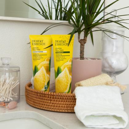 Imagem de Shampoo Desert Essence Lemon Tea Tree 240 mL com raiz de maca