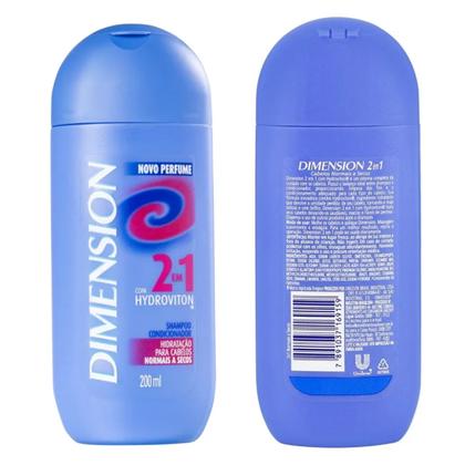 Imagem de Shampoo Dimension Cabelos Secos 2 em 1 200 ml