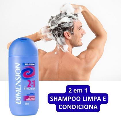 Imagem de Shampoo Dimension Cabelos Secos 2 em 1 200 ml