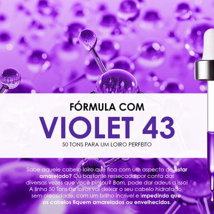 Imagem de Shampoo e Condicionador 50 Tons de Loiro Hidrabell Neutraliza o amarelado, hidrata e realça o brilho dos fios loiros