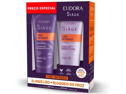 Imagem de Shampoo e Condicionador Eudora Siàge Liso Intenso