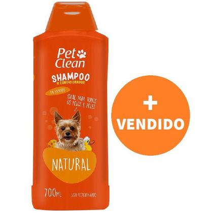 Imagem de Shampoo e Condicionador Natural Pet Clean 700ml Cães E Gatos