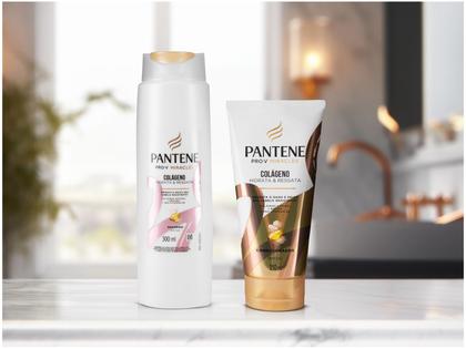 Shampoo e Condicionador Pantene Hidrata & Resgata - Colágeno Imagem de Shampoo e Condicionador Pantene Hidrata & Resgata