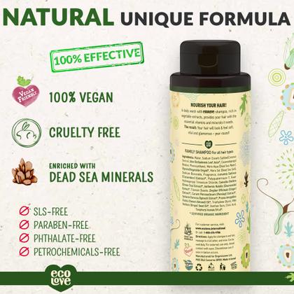 Imagem de Shampoo EcoLove Natural para todos os tipos de cabelo 520ml
