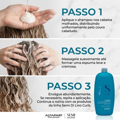 Imagem de Shampoo Enhancing 1 L Alfaparf Semi Di Lino Curls