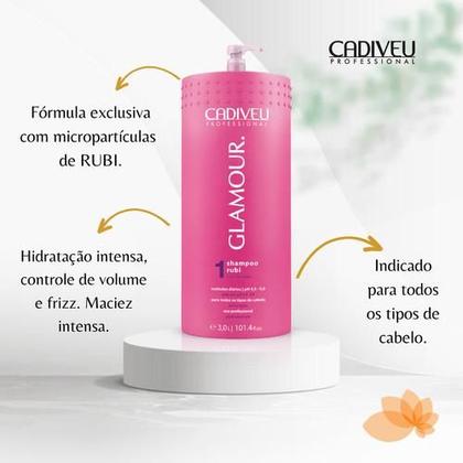 Imagem de Shampoo Glamour Rubi 3L - Cadiveu Professional