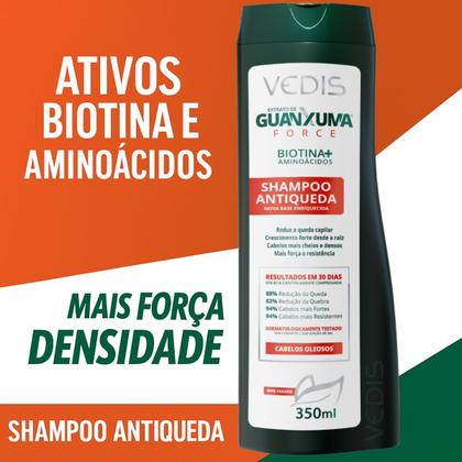 Imagem de Shampoo Guanxuma Force Cabelos Oleosos 350ml Vedis