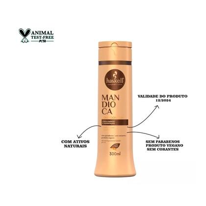 Imagem de Shampoo Haskell Mandioca 300ML Sem Sal