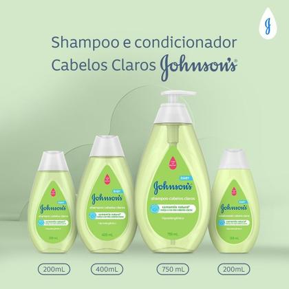 Imagem de Shampoo Johsons Baby Camomila Natural para Cabelos Claros 200ml