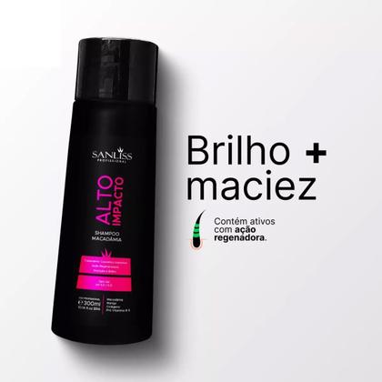 Imagem de Shampoo Macadâmia Sanliss 300ml - Hidratante e Regenerador