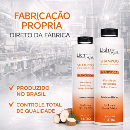 Imagem de Shampoo mandioca hidro reconstrução 1 lt light hair