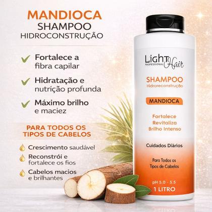 Imagem de Shampoo mandioca hidro reconstrução 1 lt light hair