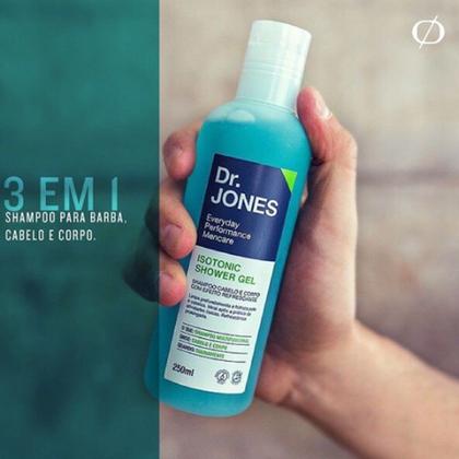 Imagem de Shampoo Masculino Isotonic Shower 3 em 1 Cabelo Barba e Corpo Gel 250ml Dr Jones