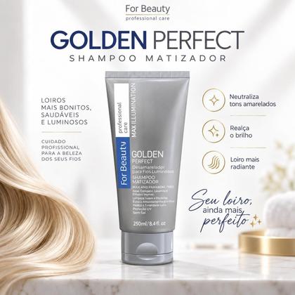 Imagem de Shampoo Matizador Perfect Golden For Beauty 250ml