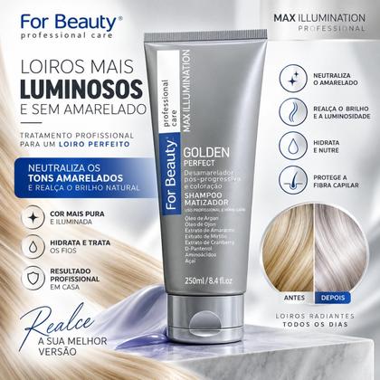 Imagem de Shampoo Matizador Perfect Golden For Beauty 250ml