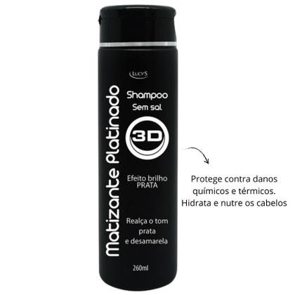 Imagem de Shampoo Matizante Platinado Efeito Prata - 260ml