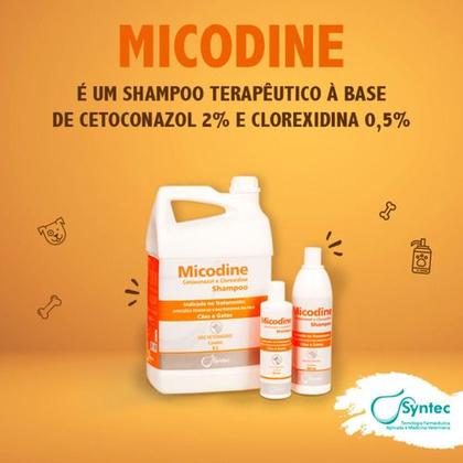 Imagem de Shampoo Micodine para Cães e Gatos Syntec 225 ml