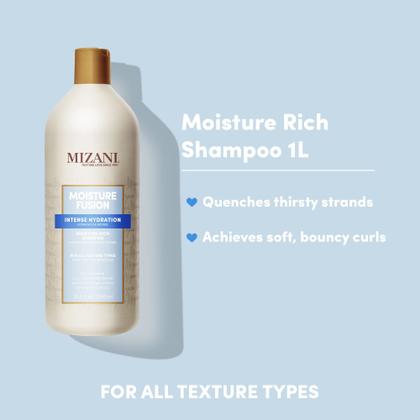 Imagem de Shampoo MIZANI Moisture Fusion Moisture Rich 1L com óleo de argão