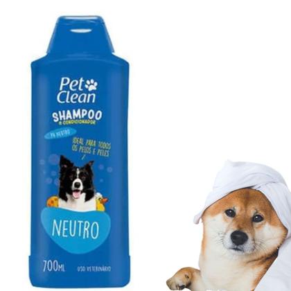 Imagem de Shampoo Neutro PetClean Banho e Tosa 700ml Cães Cachorros Gato Pet