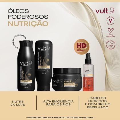 Imagem de Shampoo Nutrição Cabelos Óleos Poderosos 350ml Vult