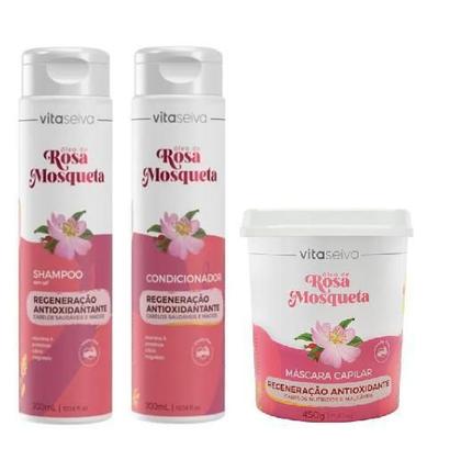 Imagem de Shampoo Óleo Rosa Mosqueta Regeneração Vita Seiva 300 Ml