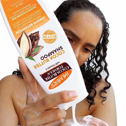Imagem de Shampoo Palmer's Cocoa Butter, retenção de comprimento de biotina, 400 mL
