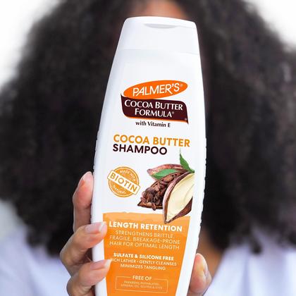 Imagem de Shampoo Palmer's Cocoa Butter, retenção de comprimento de biotina, 400 mL