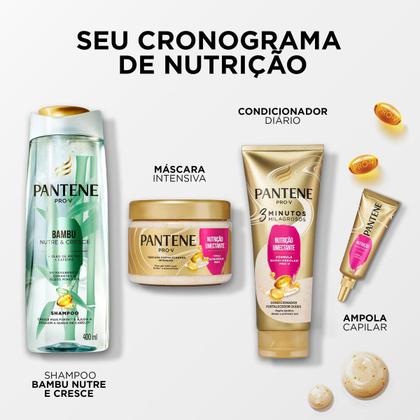 Imagem de Shampoo Pantene Bambu 400ml + 3 Minutos Milagrosos + Creme Nutrição