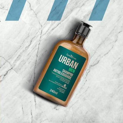 Imagem de Shampoo para Cabelo Oleoso Antioleosidade Masculino 240ml Urban Men Farmaervas