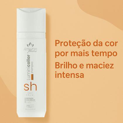 Imagem de Shampoo para cabelos coloridos hidratação diaria limpeza alto impacto amazon flowers 300ml