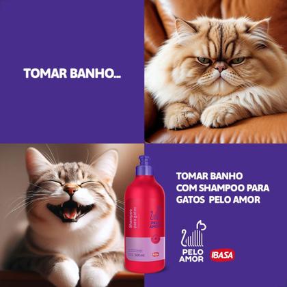 Imagem de Shampoo Pelo Amor Ibasa para Gatos - 500ml
