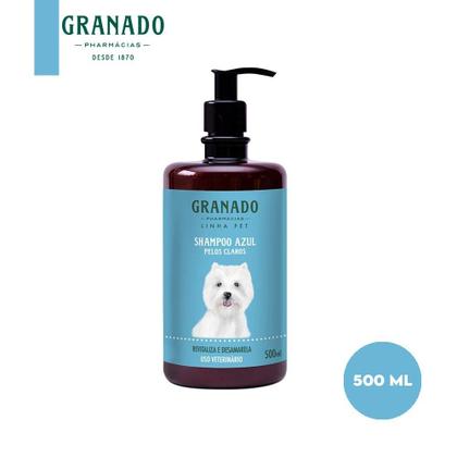 Imagem de Shampoo Pet Azul Pelos Claros Granado 500ml