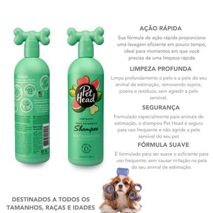 Shampoo Pet Head Furtastic Desembaraçador para Cães 475ml