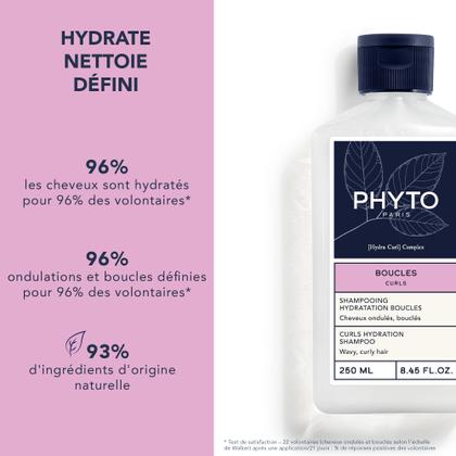 Imagem de Shampoo PHYTO CURLS Hydration 250ml sem sulfato e silicone