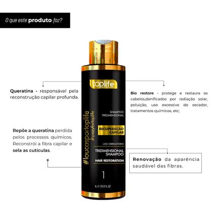 Imagem de Shampoo Reconstrutor Pós Química 1L Toplife