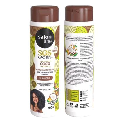 Imagem de Shampoo Salon Line Sos Cachos Coco Hidratação Nutritiva 300ml